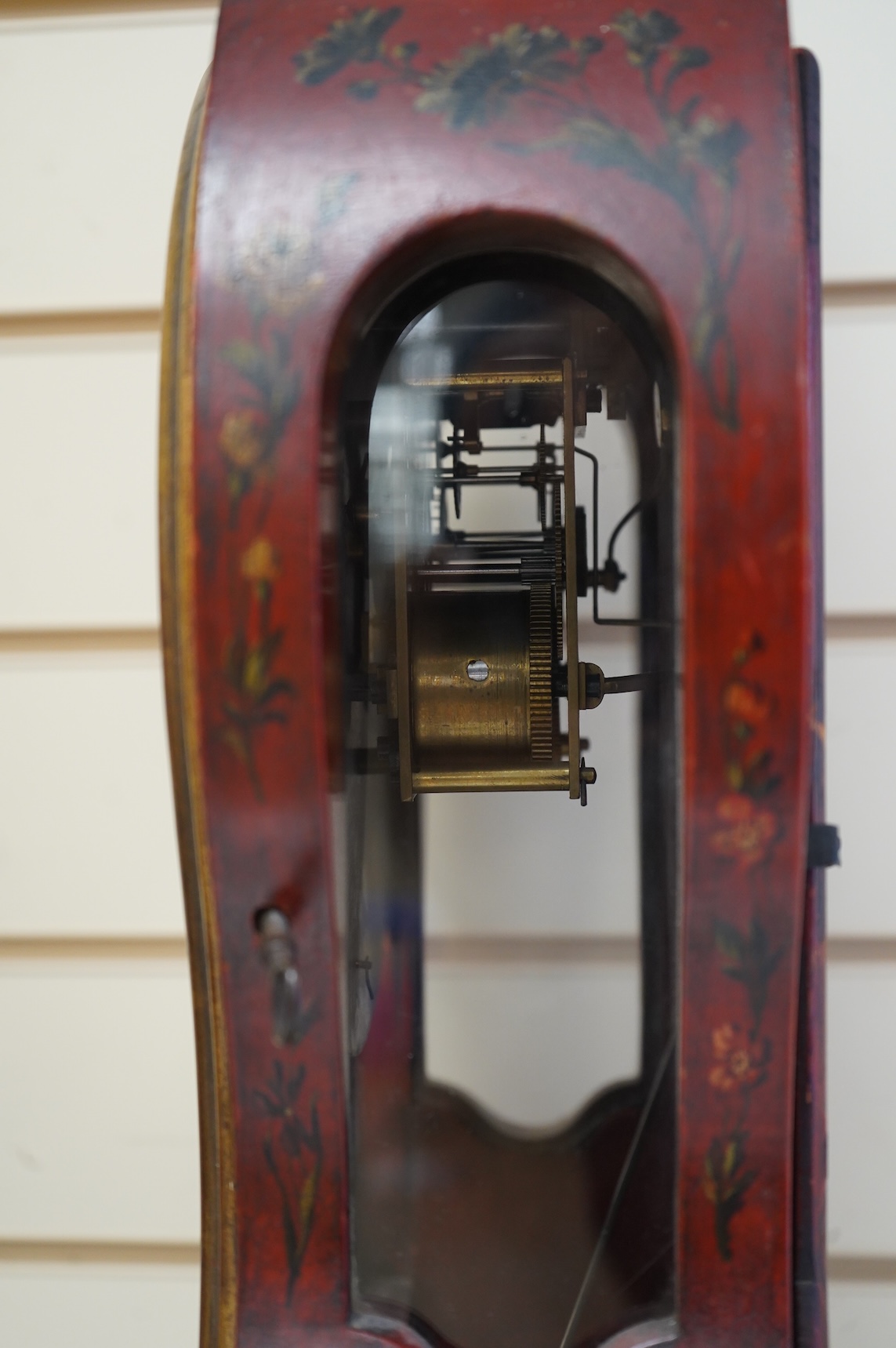 A Charles Le Roy, Paris bracket clock, striking on a bell, with key and pendulum, 58cm high